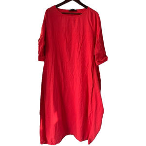 𝅺Beautiful 100% Cotton Plus Size (says) 5XL Lady’s Dress (more a 3x)